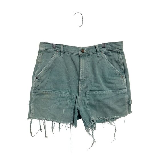 BDG Cutoff Carpenter Short Urban Outfitters Size 31 Green - Picture 1 of 8